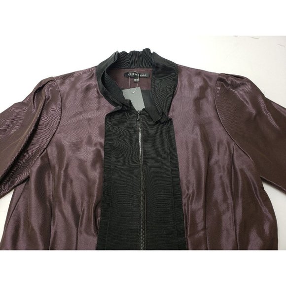 Joeffer Caoc Womens Jacket Blazer Full Zip Long Sleeve Port Metallic Size XS - Picture 2 of 11